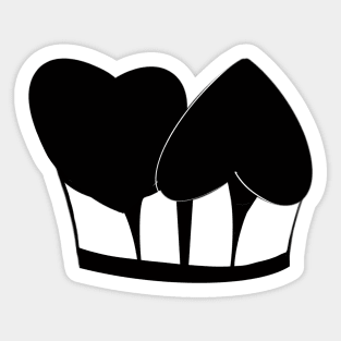 Corset Hearts Sticker